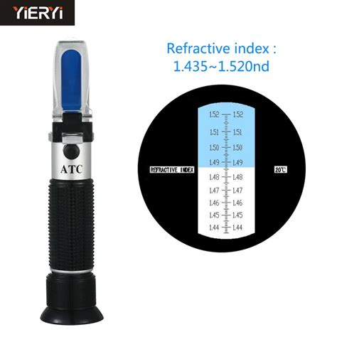 refractometer range 1.56 to 1.9|refractive index of lenses.